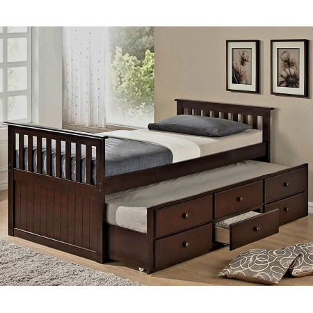 B092 - Espresso: Giường Kéo 2 Tầng - Trên 1m / Dưới 1m